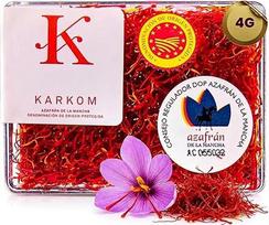 Šafrano gijos 4 g - aukščiausios kokybės ispaniški Azafran prieskoniai DOP, 100% natūralūs, aukštos kokybės Zafferano šafrano gijos, rankomis rinktos Paella, Risotto ir gurmaniškiems patiekalams