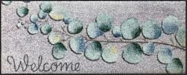 Salonloewe Batų stovėjimo aikštelė Eukaliptas Sveiki atvykę 030 x 075 cm kilimėlis Clean Mat Indoor Front Door Door Mat Indoor Dirt Trapper Outdoor Washable