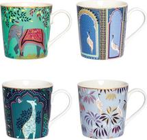 Sara Miller India Collection - 4 puodelių rinkinys