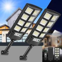 Saulės žibintai lauke, itin ryški 6000 K LED saulės šviesa su judesio jutikliu ir nuotolinio valdymo pulteliu, saulės gatvių žibintai lauke, IP66 vandeniui atsparus saulės sieninis žibintas sodui, garažui