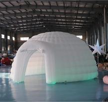 SAYOK pripučiama "Igloo" kupolinė palapinė su LED šviesa, nešiojama "Igloo" palapinė vakarėliui, vestuvėms, renginiui, stovyklavimui, lauke (5 m)