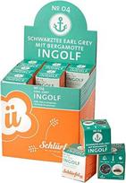 Schlürf "Ingolf" Aromatinė ekologiška juodoji arbata su bergamotėmis ir rugiagėlių žiedais - Gastro kokybė - 27 PLA piramidiniai arbatos maišeliai - Augalinių žaliavų pagrindu pagaminti PLA arbatos maišeliai - Individualiai supakuoti...