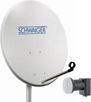 Schwaiger SPI993011 Plieninių veidrodžių rinkinys 80 cm 2 TN su dvigubu LNB