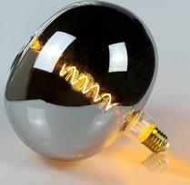 Senovinė LED lemputė 220 mm skersmens milžiniška Edisono lemputė 4 W šviesos diodų speciali dekoratyvinė lemputė 220-240 V E27 (dūmas)