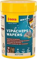sera Vipachips Wafers 100 ml (37 g) žuvų maistas akvariume dugninėms žuvims Greitai grimztantis stabilių matmenų traškučių maistas akvariume su natūraliais ingredientais Aukštos kokybės žuvų maistas