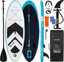 SereneLife SUP lentos rinkinys - Stabil rutschfest Stand Up Paddling Board mit Zubehör für See, Fluss, Touring, Yoga und Freizeit