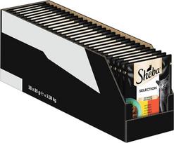 SHEBA Portionsbeutel Selection in Sauce mit Huhn und Rind 28 x 85g
