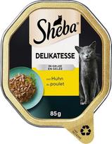 Sheba Delikatesse in Jelly, aukštos kokybės drėgnas kačių ėdalas, 85 g dėžutėje arba maišelyje, įvairių rūšių