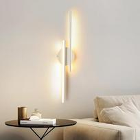 Sieninis LED šviestuvas 24 W 2700 LM, sieninis LED baltas modernus 60 cm šviestuvas, sieninis prieškambario apšvietimas, šilta balta 3000 K, skirtas miegamajam, koridoriui, gyvenamajam kambariui, laiptams