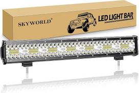 SKYWORLD LED darbo šviesos juosta 20 colių 420 W LED žibintai 12 V 24 V prožektorius Reflektorius Combo darbo šviesa Papildomi žibintai automobiliui Offroad traktorius ekskavatorius automobilis sunkvežimis visureigis UTV ATV