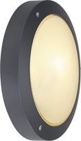 SLV 229075 BULAN lubinis šviestuvas, apvalus, anthrazit, E14, max, 60W, satinuotas stiklas, Aliuminis, anthrazit, 30 x 9 cm