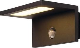 SLV Sensor WL, LED lauko sieninis šviestuvas, IP44, antracito spalvos, 3000K šviesa, aliuminis, 9,8 W