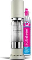 sodastream ensō Putojančio vandens ir sodos aparatas | 1 pakuotė: 1 litro talpos butelis, kurį galima plauti indaplovėje + 1 dujų užpildas 60 l | Smėlio baltos spalvos apdaila
