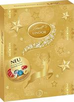 Šokoladas "Lindt" LINDOR Advento kalendorius 2025 | 290 g | 24 "LINDOR" baltojo, tamsaus ir pieniško šokolado rutuliukai su švelniu tirpstančiu įdaru | Šokoladas Kalėdų sezonui | Šokoladinė dovana
