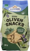 Sommer & Co. Bioland Spelt Olive Snacks Herbs of Provence, 150 g, Vegan - Ekologiški geriausios kokybės kepiniai ir užkandžiai 6 x 150 g