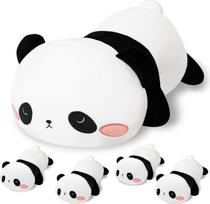 SQEQE Panda pliušiniai pliušiniai gyvūnai su 4 kūdikiais, mielos pandos pliušinės pagalvės minkštas žaislas gimtadienio dovanos mergaitėms berniukams