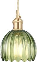 Stiklinis pakabinamas šviestuvas su baterija ir nuotolinio valdymo pulteliu, įkraunama LED pakabinama lempa, be maitinimo jungties, reguliuojamo ryškumo retro pakabinama lempa su baterija, reguliuojamo ryškumo pakabinama lempa su 6 RGB spalvomis (žalia)