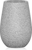 Stölzle Lausitz Long Drink Glasses Stones Graphite Medium Grey Set of 6 465 ml - universalios taurės vandeniui, sultims ir kokteiliams - aukštos kokybės akmeninės išvaizdos geriamosios taurės, kurias galima plauti indaplovėje