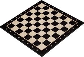 Sunrise Chess & Games Šachmatų lenta Nr. 5 su aprašymu | Inkrustuota hebanizuota turnyrinė lenta Elegantiško dizaino dovanų idėja Idealiai tinka vidutinio dydžio figūroms Laukas 50 mm