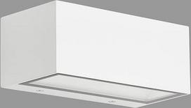 TELEFUNKEN - LED lauko sieninis šviestuvas, 1 lemputė, 12 W, 1200 liumenų, 4000 kelvinų, IP44, baltas, 185 x 75 x 91 mm (D x Š x V)