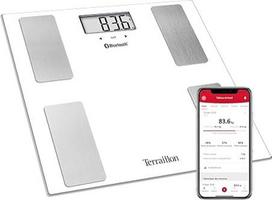 TERRAILLON Smart Connect Vonios svarstyklės KMI 8 vartotojai Bluetooth Low Energy Talpa 160 kg Balta