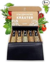 TIMBER TASTE Itališkų prieskonių dovanų rinkinys moterims - 5 Viduržemio jūros regiono mišiniai makaronams ir picai | Italijos patiekalai | Prieskonių rinkinys | Delikatesų idėja | Italijos dovana virtuvės gimtadieniui