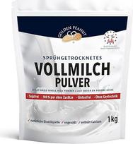 Tirpūs nenugriebto pieno milteliai, 1 kg, 26 % riebumo, 27,3 % baltymų, maistingi purškiami džiovinti milteliai, labai kreminės konsistencijos, pagaminti Vokietijoje