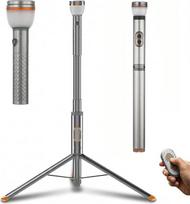 Tomshine Teleskop Campinglampe, 800LM LED Zeltlampe Aufladbar mit Stativ, Arbeitsleuchte mit Magnetfuß, IP65 Wasserdichte Outdoor Lampe mit Fernbedienung USB Akku für Survival Wandern