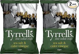 Tyrrells Jūros druskos ir sidro acto lėtai virti traškučiai, 150 (2 vnt.)