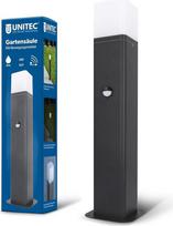 Unitec sodo stulpas su šviesa ir judesio jutikliu lauko apšvietimui Aliuminis IP54 E27 50 x 12 x 12 cm Antracitas