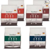 Venandi Animal Premium sausas maistas katėms, 1 degustacinis paketas, 6 x 0,3 kg, be grūdų, su daug šviežios mėsos ir žuvies, 1,8 kg