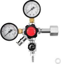 VEVOR CO2 reguliatorius Alaus statinės reguliatorius su dvigubu indikatoriumi ir vienu vožtuvu, 0-60 PSI reguliuojamas slėgis, CO2 dujų reguliatorius su atbuliniu vožtuvu, skirtas namų alaus gamybai, tinka W21.8 jungčiai