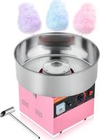 VEVOR cukraus vatos aparatas 1000 W elektrinis cukraus vatos aparatas su 38 cm nerūdijančio plieno dubeniu ir cukraus šaukštu, gaminantis cukraus vatą gimtadienio šventėms, rožinis, 3500 aps/min.