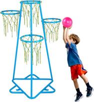 VEVOR Kinder-Basketballkorb Set - Höhenverstellbarer Indoor & Outdoor Mini-Korb mit LED-Anzeige oder Mehrkorb-Design ab 3 Jahren，Indoor mit LED & Zähler