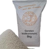 Viso grūdo miežiniai miltai 5 kg Švieži, ką tik iš Rätze malūno, geriausios kokybės, 100 % regioniniai ir natūralūs