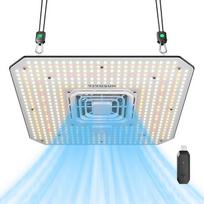VIVOSUN AeroLight A150SE, LED auginimo lempa 150 W su integruotu cirkuliaciniu ventiliatoriumi ir "GrowHub" valdikliu E25, augalų lempa, suderinama su programėle ir "GrowHub" valdikliu E42A, skirta 120 x 60 cm auginimo palapinei