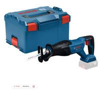 Bosch akumuliatorinis siaurapjūklis GSA18V-280 + L-Boxx, be akumuliatoriaus ir įkroviklio