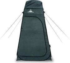 WANDERFALKE XL iššokanti dušo palapinė, 210 cm aukščio, persirengimo palapinė, tualeto palapinė, dušo kabina, 120 x 120 x 210 cm, skirta lauke, stovyklavimui, žvejybai, paplūdimiui, su transportavimo krepšiu (pušų žalia)