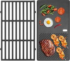 WELL GRILL 7637 44,5 cm ketaus kepimo grotelės ir keptuvės "Weber Spirit E210 E220 S210 S220" dujinėms kepsninėms (su priekiniais valdymo mygtukais), "Weber Spirit I & II 200 Series" BBQ kepsninės atsarginė dalis