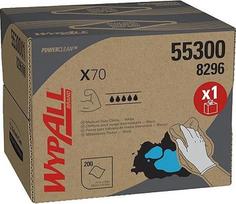 WypAll X70 Power Clean 55300 1 sluoksnio baltos servetėlės maistui ir higienai svarbioms vietoms, 1 dėžutė x 200 servetėlių (iš viso 160)
