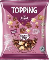 Zentis Topping Knusper Balls, Knuspriger Schoko-Snack, Weiße und Vollmilch-Schokolade, Ideal für Joghurt, Müsli zum Backen und Snacken, 100g