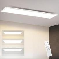 ZMH LED skydo lubų šviestuvas Dimmable plokščias lubų šviestuvas ilgas stačiakampis lubų skydas baltas 24 W 100 x 25 cm dienos šviesos šviestuvas su nuotolinio valdymo pulteliu biurui virtuvei prieškambariui svetainei miegamajam