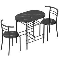 Valgomojo stalo komplektas 80x52x76 cm 3 vnt.