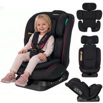 Automobilinė kėdutė su reguliuojama galvos atrama, montavimas diržais Lionelo Aart I-Size Black Red, 0-36 kg, 40-150 cm