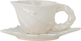 Bloomingville Puodelis su lėkštute Shellie 150 ml
