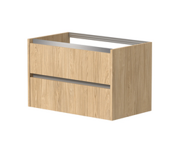 Spintelė po stalviršiu KAME CITY, BUC/8-3DR/35P1, aliuminio profiliai, 80 cm, Šviesus ąžuolas