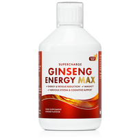 Swedish Nutra - Ginseng Energy skystas energijos papildas su ženšeniu, imbieru, vitaminu C ir B12, 500 ml