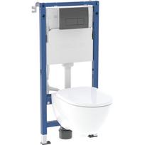 Klozeto komplektas GEBERIT MODO, komplekte rėmas 112 cm, DELTA potinkinis bakelis 12 cm, DELTA50 van