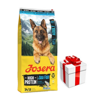JOSERA HIGH PROTEIN Adult / Sea Fish 12,5kg + Staigmena ŠUNIUI