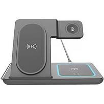Gembird TA-WPC31S-01-BK 3-in-1 foldable wireless charger stand, 15 W, Samsung watch, black | TA-WPC31S-01-BK